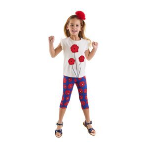 mshb&g Red Poppy Girl Kids T-shirt Leggings Suit