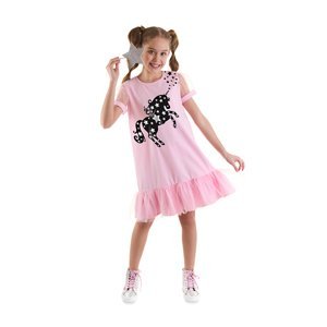 mshb&g Starry Unicorn Girl Pink Tulle Dress