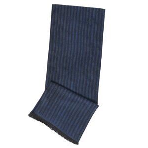 ALTINYILDIZ CLASSICS Men's Navy Blue-Blue Patterned Knitted Scarf