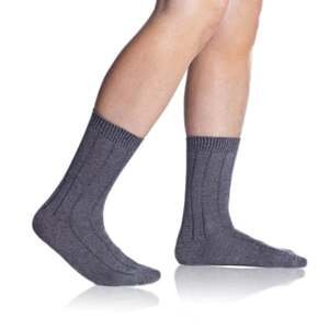 Tmavě šedé unisex ponožky Bellinda BAMBUS CASUAL UNISEX SOCKS