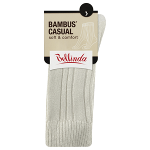 Krémové unisex zimní bambusové ponožky Bellinda BAMBUS CASUAL UNISEX SOCKS