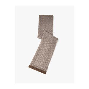 Koton Scarf with Herringbone Pattern Tassel Detail.