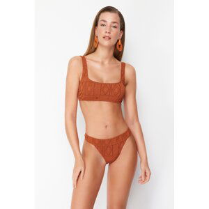 Trendyol Brown Bralette Premium Fabric Regular Bikini Set