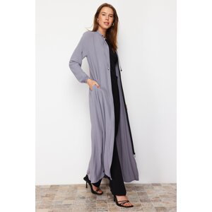 Trendyol Gray Woven Cap & Abaya & Abaya