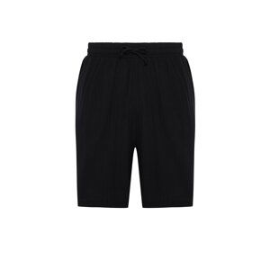 Trendyol Black Muslin Woven Shorts