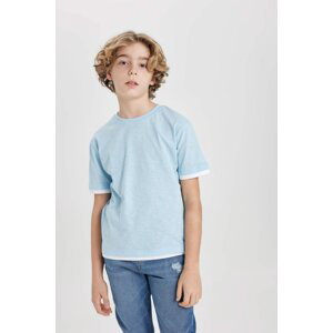 DEFACTO Chlapecké tričko s krátkým rukávem a kulatým výstřihem