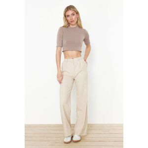 Trendyol Beige Wide Leg/Wide Leg Woven Pants