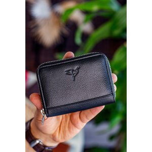 Garbalia Sydney Genuine Leather Unisex Black Wallet With Coin Holder Rfid Blocke