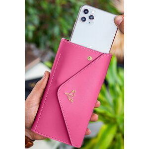 Garbalia Envelope Women's Wallet in Fuchsia with Phone and Coin Compartment Envelopes