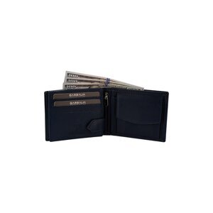 Garbalia Turin Genuine Leather Men's Wallet in Navy Blue