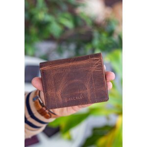 Garbalia Franklin Genuine Leather Gentle Crazy Tan Men's Wallet
