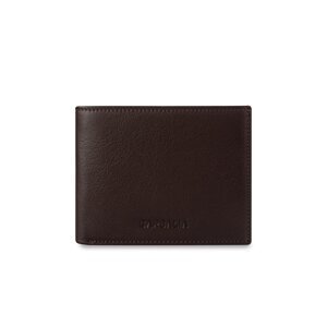 Garbalia Chapel Genuine Leather Classic Brown Men's Wallet with Coin Eyes