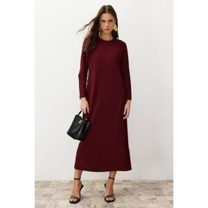 Trendyol Damson Unlined Plain Knitted