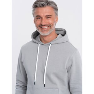 Ombre Men's kangaroo hooded sweatshirt - gray