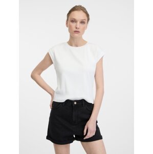 Orsay Bílé dámské crop tričko s krátkým rukávem - Dámské
