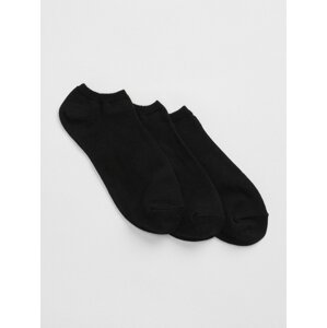 Sada tří párů černých dámských kotníkových ponožek GAP