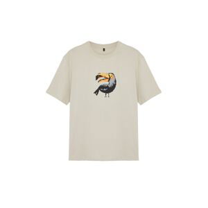 Trendyol Stone Men's Relaxed/Comfortable Cut More Sustainable Animal Print 100% Organic Cotton T-shirt