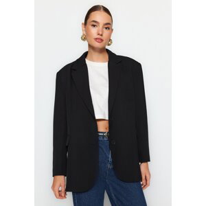 Trendyol Black Woven Extra Oversized Blazer Jacket