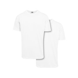 Pánské klasické Oversized tričko 2 balení - bílá+bílá