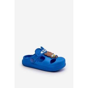 Dětské pěnové papuče s ozdobou, modrá opleia