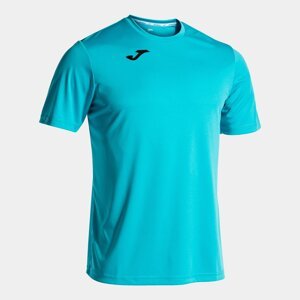Pánské/chlapecké tričko Joma T-Shirt Combi S/S Fluor Turquoise