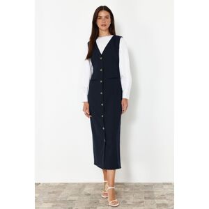 Trendyol Navy Blue Woven Fabric Gilet Dress