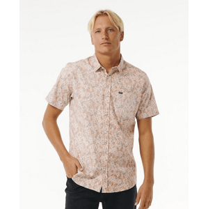Košile Rip Curl FLORAL REEF S/S SHIRT Clay