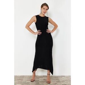 Trendyol Black Fitted Woven Evening Dress