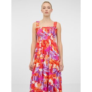 Orsay Tmavě růžové dámské maxi šaty - Dámské
