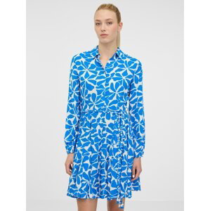 Orsay Modré dámské košilové šaty - Dámské