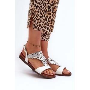 Sergio Leone dámské ploché sandály, bílé