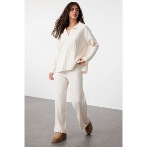 Trendyol Stone Oversize Knitwear Bottom-Top Set