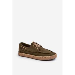 Pánské šněrovací espadrilky Big Star Khaki