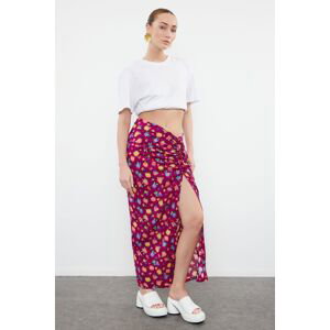 Trendyol Fuchsia Patterned Woven Skirt