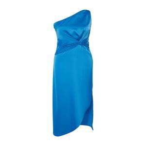 Trendyol Curve Saks Satin Woven Dress