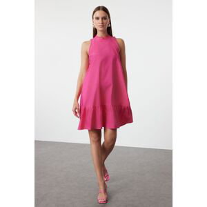 Trendyol Pink Relaxed Cut Sleeveless Mini Woven Dress