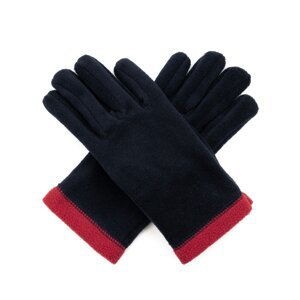 Art Of Polo Woman's Gloves rk1680-9 Navy Blue/Red