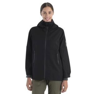 Dámská merino bunda ICEBREAKER Wmns Merino Shell+ Peak Hooded Jacket, Black velikost: XS