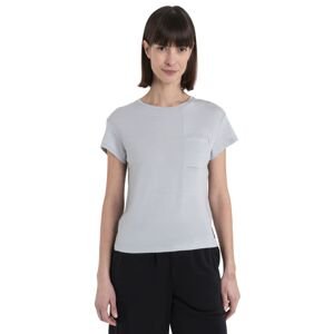 Dámské merino triko krátký rukáv ICEBREAKER Wmns Merino 200 IB X TNF SS Tee, Ether velikost: S