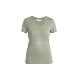 ICEBREAKER Wmns Merino 150 Tech Lite III SS Scoop Tee Light Forms, Lichen velikost: M