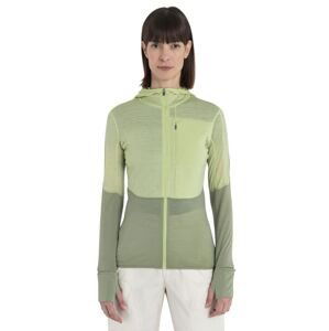 ICEBREAKER Wmns Merino 200 Realfleece™ Descender LS Zip Hoodie, Glazen/Lichen/Cb velikost: L