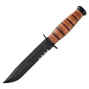 KA-BAR Nůž U.S.ARMY ozubené ostří ČERNÝ Barva: Černá