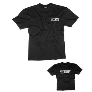 MIL-TEC® Triko krátký rukáv s 2 nápisy 'SECURITY' ČERNÉ Barva: Černá, Velikost: XL