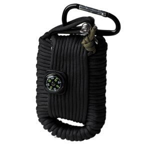 MIL-TEC® Sada pro přežití SURVIVAL PARACORD ČERNÁ Barva: Černá