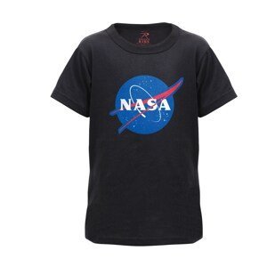ROTHCO Triko dětské se znakem NASA ČERNÉ Barva: Černá, Velikost: XL