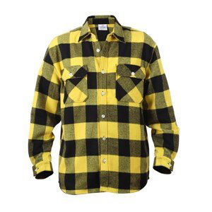 ROTHCO Košile dřevorubecká FLANNEL kostkovaná ŽLUTÁ Barva: Žlutá, Velikost: 3XL