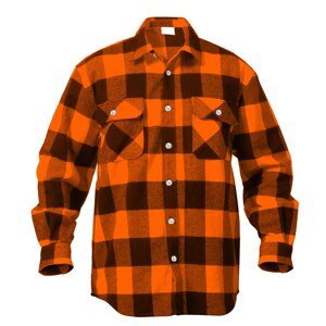 ROTHCO Košile dřevorubecká FLANNEL kostkovaná ORANŽOVÁ Barva: Oranžová, Velikost: 3XL