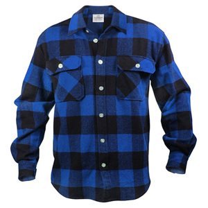ROTHCO Košile dřevorubecká FLANNEL kostkovaná MODRÁ Barva: Modrá, Velikost: 3XL