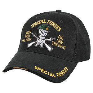 ROTHCO Čepice DELUXE SPECIAL FORCES baseball ČERNÁ Barva: Černá