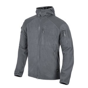 Helikon-Tex® Mikina ALPHA FLEECE s kapucí ŠEDÁ Barva: SHADOW GREY, Velikost: XS